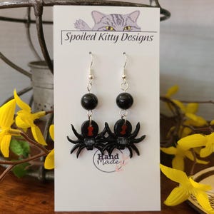 Spider Halloween Dangle Earrings
