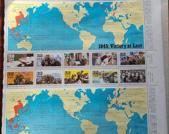 第二次世界大戦50周年記念切手セット - 米国郵政公社 1941年記念