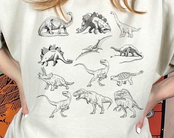 Dinosaur Sweatshirt: Unisex Cotton Dino Crewneck