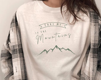 Granola Girl Comfort Colors Shirt: Mountain Ecology Tee