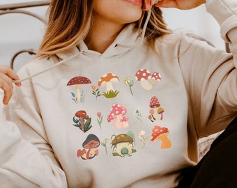 Cottagecore Mushroom Hoodie: Kawaii Mushroom Top