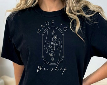 Made to Worship Shirt: Christian Faith Crewneck