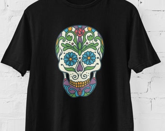 Sugar Skull T-Shirt, Day of the Dead, Halloween