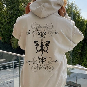 Fairy Grunge Hoodie Fairycore Hoodie Fairy grunge clothing Fairycore Hoodie Y2k Hoodie Butterfly Hoodie