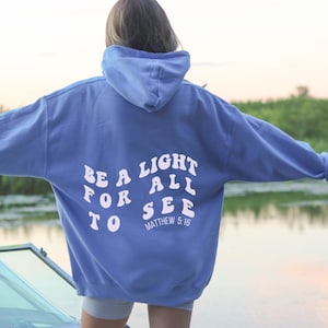 Christian Back Print Hoodie: Bible Verse Clothing