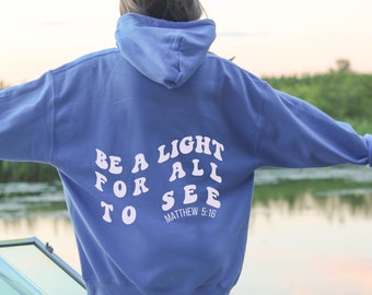 Christian Back Print Hoodie: Bible Verse Clothing