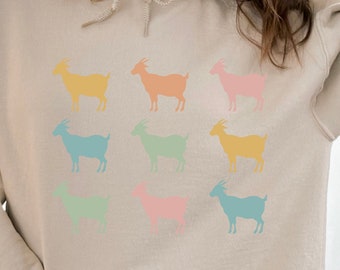 Goat Hoodie  Goat stuff, Goat sweater  Cute Goats Sweatshirt, Funny Goat Sweater, Farm Animal Shirt, Goat Lover Shirt, Goat Gift,