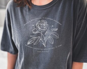 Edgar Allan Poe Shirt: Comfort Colors Poet T-Shirt