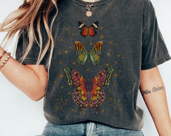 Moth T-Shirt: Celestial Goblincore Cottagecore Insect Shirt