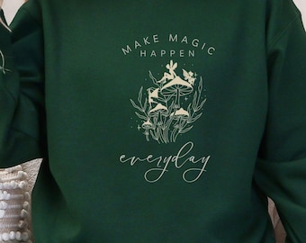 Sudadera con estampado de hongos Cottagecore / Gráfico mágico para todos los días