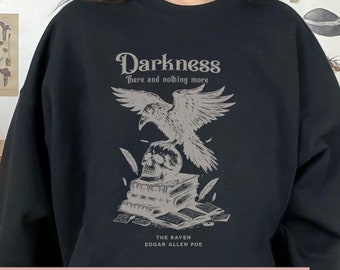 Edgar Allan Poe Sweatshirt - Raven Academia Clothing