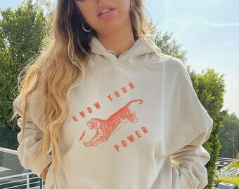 Tiger Graphic Hoodie: Year of the Tiger, Oversized Fit