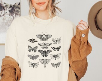 T-shirt met grafische print: Goblincore Cottagecore Insect-T-shirt