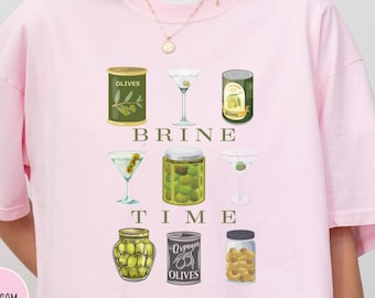 Dirty Martini T-Shirt, Olive Lover, Retro Comfort Colors Tee
