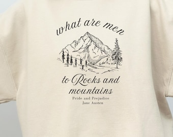 Jane Austen Quote Sweatshirt: Pride and Prejudice, Light Academia Clothing