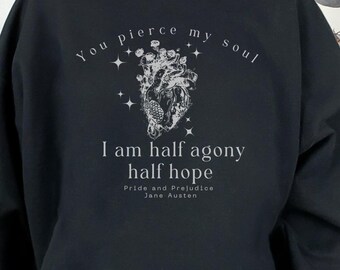 Pride and Prejudice Sweatshirt: Jane Austen Bookish Clothing