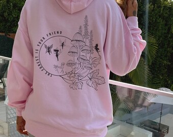 Fairy Grunge Hoodie: Y2k Cotton-Blend Sweater