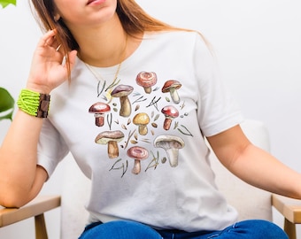 Cottagecore Mushroom Shirt: Nature Lover Gift