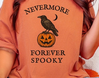Edgar Allan Poe Halloween T-Shirt, Dark Academia Nevermore Shirt