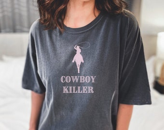 Cosmic Cowgirl Comfort Colors Shirt: Vintage Western Tee