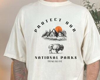 National Parks Retro Shirt: Environmental Camping Clothes