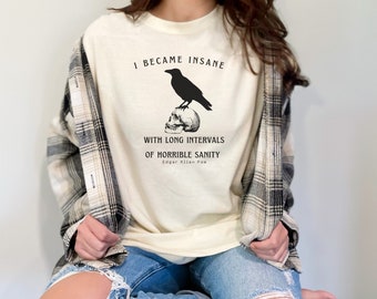 Edgar Allan Poe Shirt, Dark Academia Comfort Colors Tee