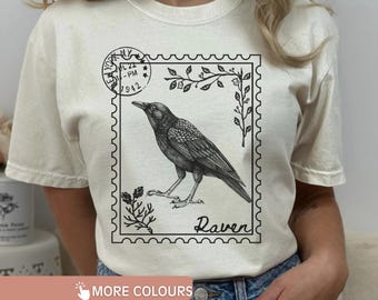 カラスグラフィックTシャツ - 鳥好きのためのユニセックスシャツ