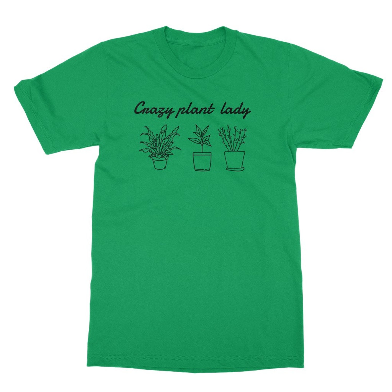 Crazy Plant Lady Tshirt, Botanical Shirt, Gardening Shirt, Plant Mom