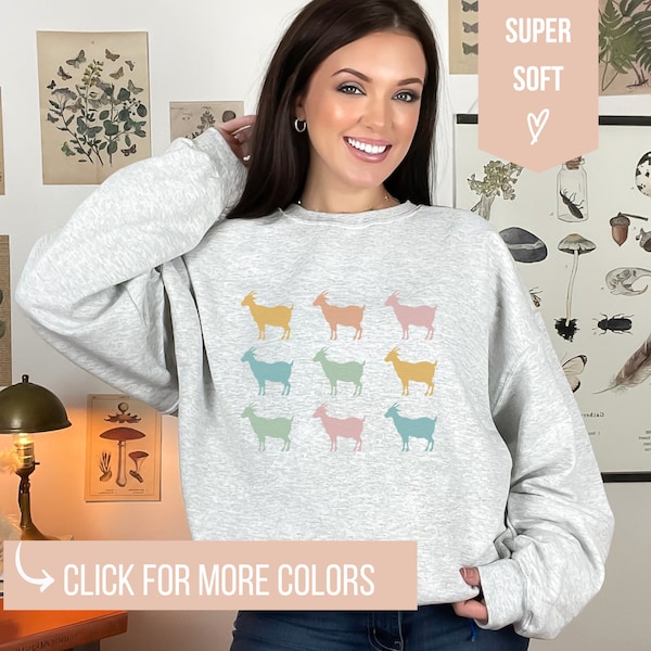 Goat sweatshirt, Goat stuff, Goat sweater  Cute Goats Sweatshirt, Funny Goat Sweater, Farm Animal Shirt, Goat Lover Shirt, Goat Gift,