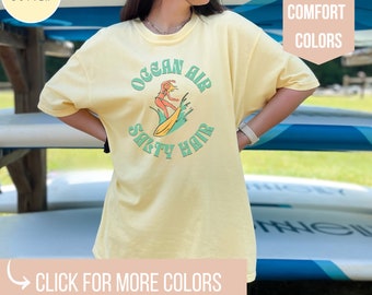 Coconut Girl Comfort Colors T-Shirt: Retro Beachy Vibes