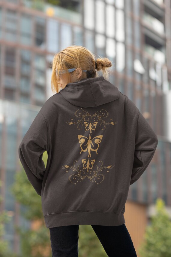 トップス 00s y2k usa fairy grunge zip hoodie Phantasy Fairy Grunge Clothes Women's Vintage Full Zip Up