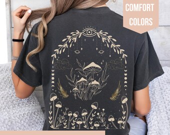 Maglietta Mushroom Comfort Colors, maglietta Cottagecore Forest