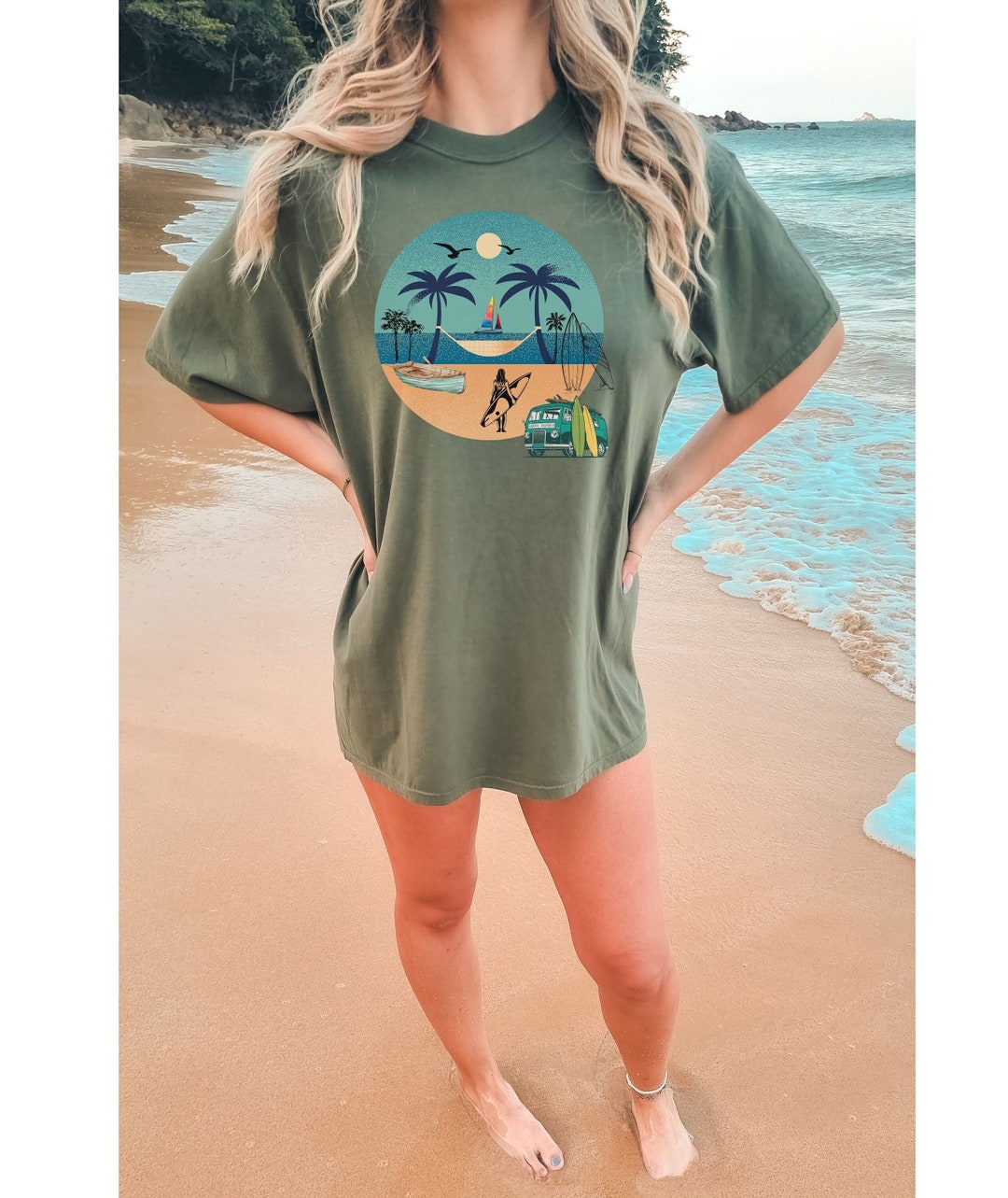 Granola Girl Shirt Coconut Girl Clothing Surf Shirt Granola Etsy