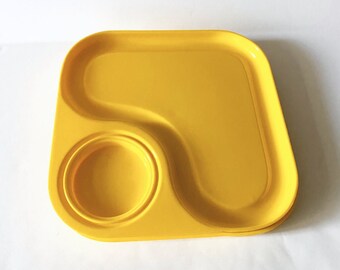 Yellow Snack Trays