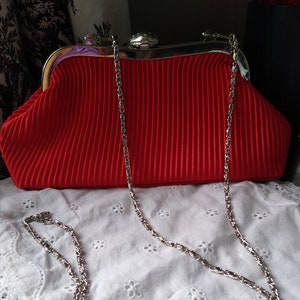 Red Bjioux Terner evening bag/purse/clutch 1980's