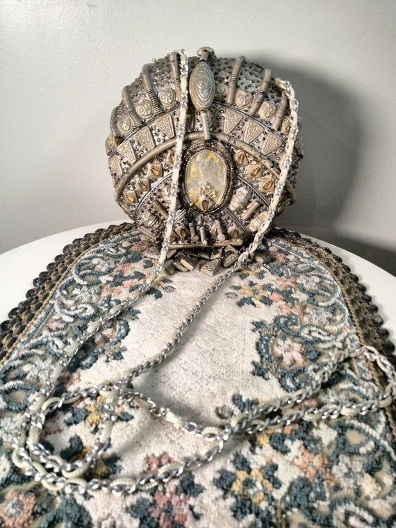 Bejeweled Mary Frances hard case purse