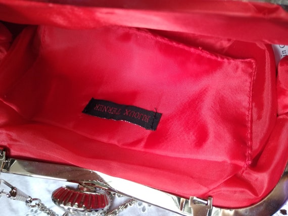 Red Bjioux Terner evening bag/purse/clutch 1980's - image 6