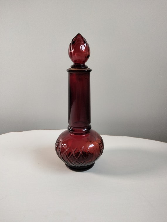 Avon Garnet bud vase. "somewhere colonge"