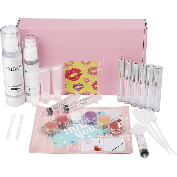 DIY Lip Gloss Making Kit Crystal Clear Lip Glaze Base With Tools Made Your  Own Color Changing Lipgloss 