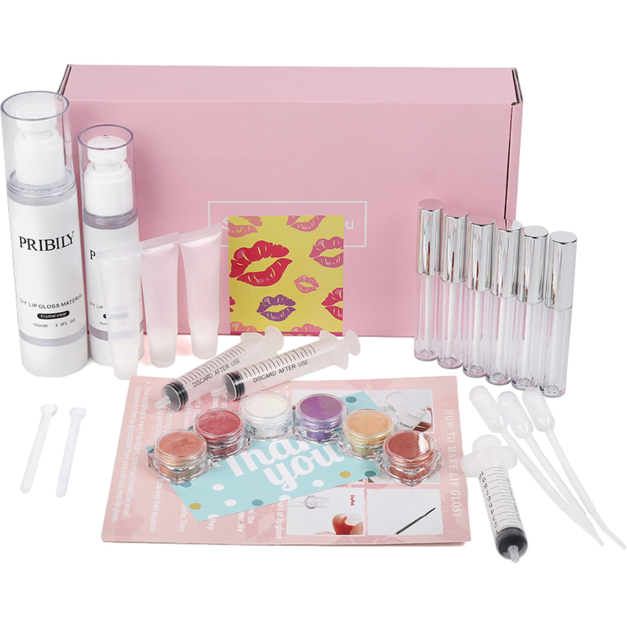 DIY Lip Gloss Making Kit Crystal Clear Lip Glaze Base With Tools Made