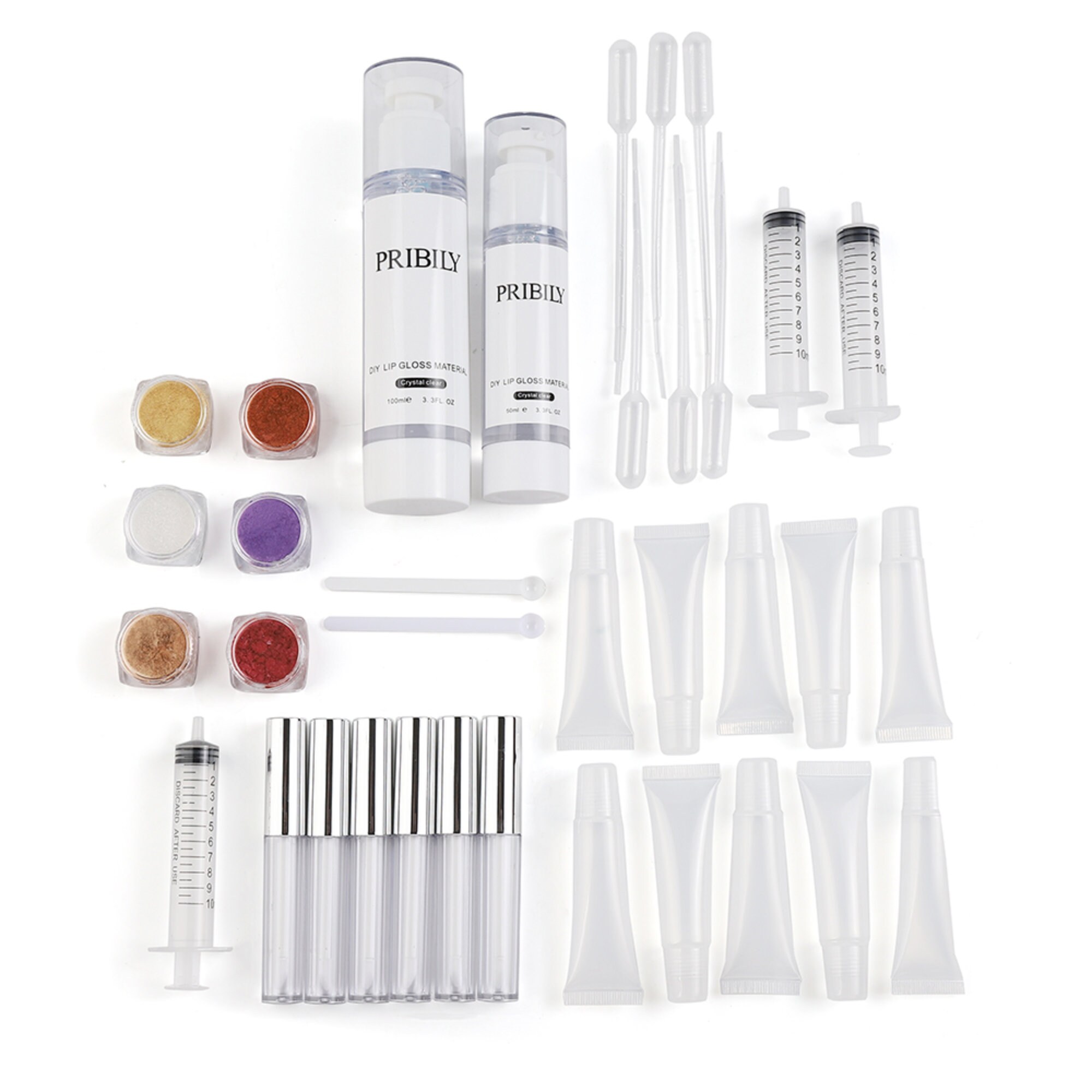 DIY Lip Gloss Making Kit Crystal Clear Lip Glaze Base With Tools Made
