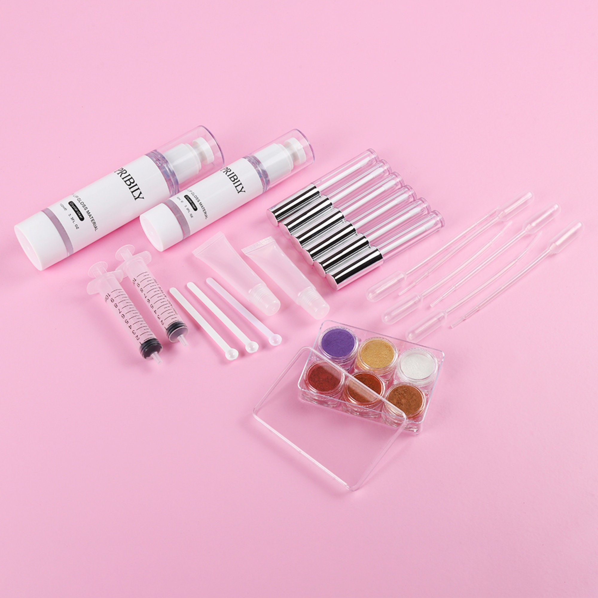 DIY Lip Gloss Making Kit Crystal Clear Lip Glaze Base With Tools Made