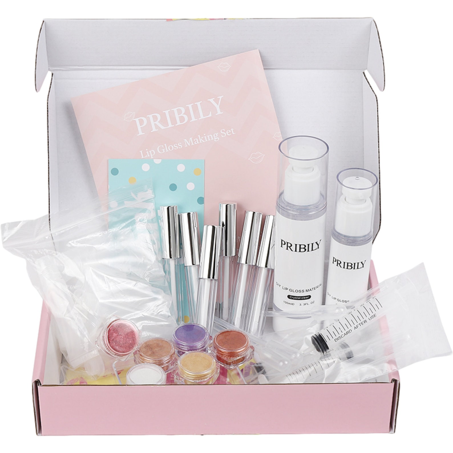 DIY Lip Gloss Making Kit Crystal Clear Lip Glaze Base With Tools Made