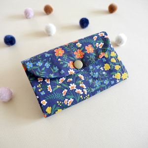 Porte-cartes accordéon – Tissu Rifle Paper Co | Portefeuille à fleurs pour femme, Porte-cartes fin en toile, Portefeuille ergonomique | Cadeau pour grand-mère