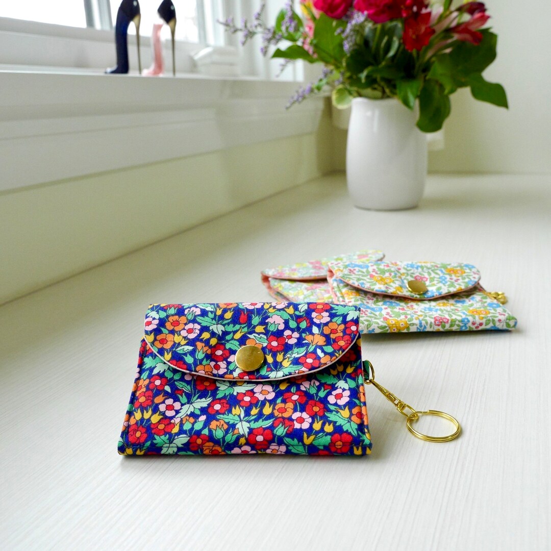 Madetoorder Small Keychain Wallet Liberty of London, Minimalist Slim