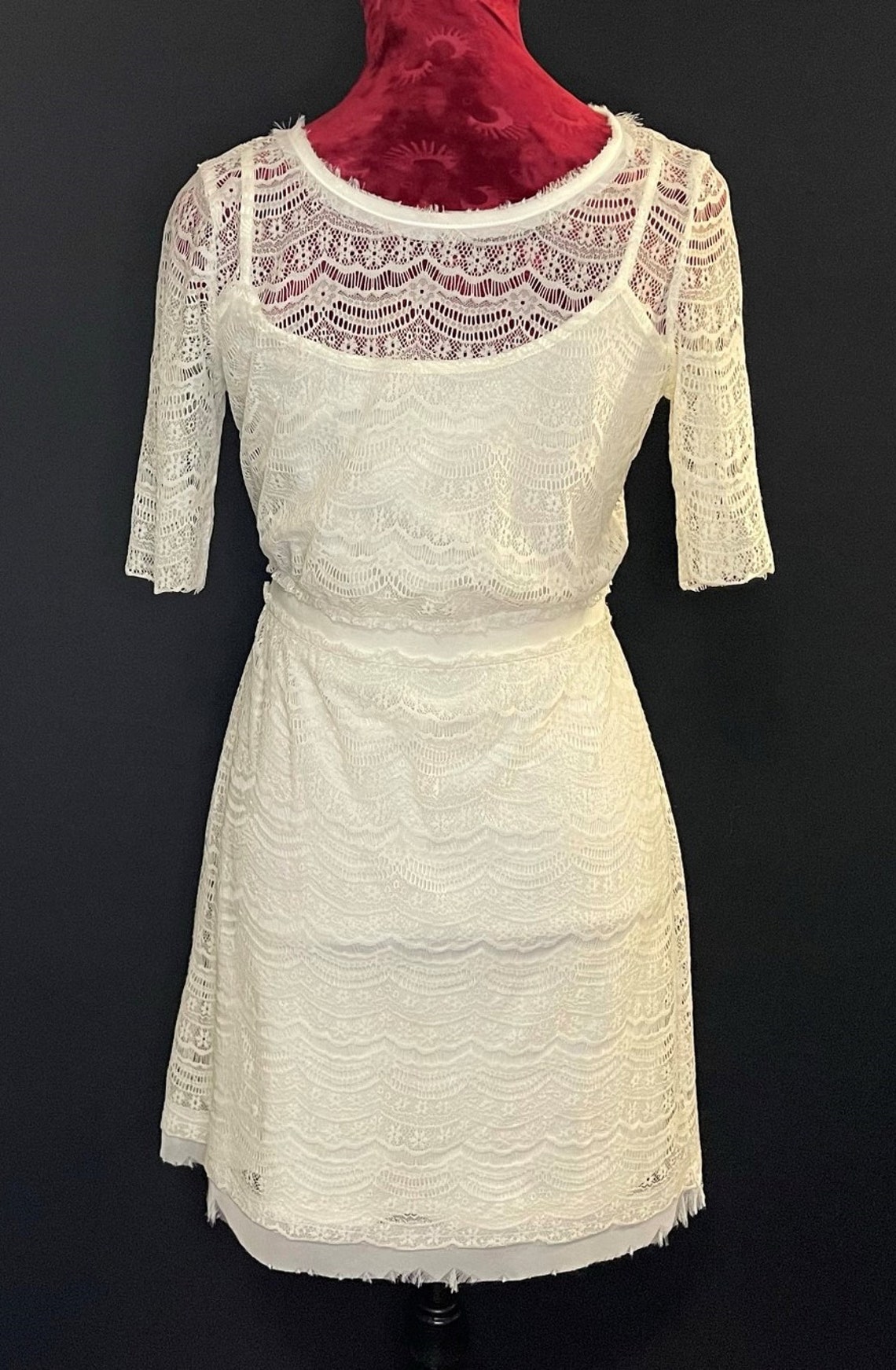 Women's White Casual Dress Etsy