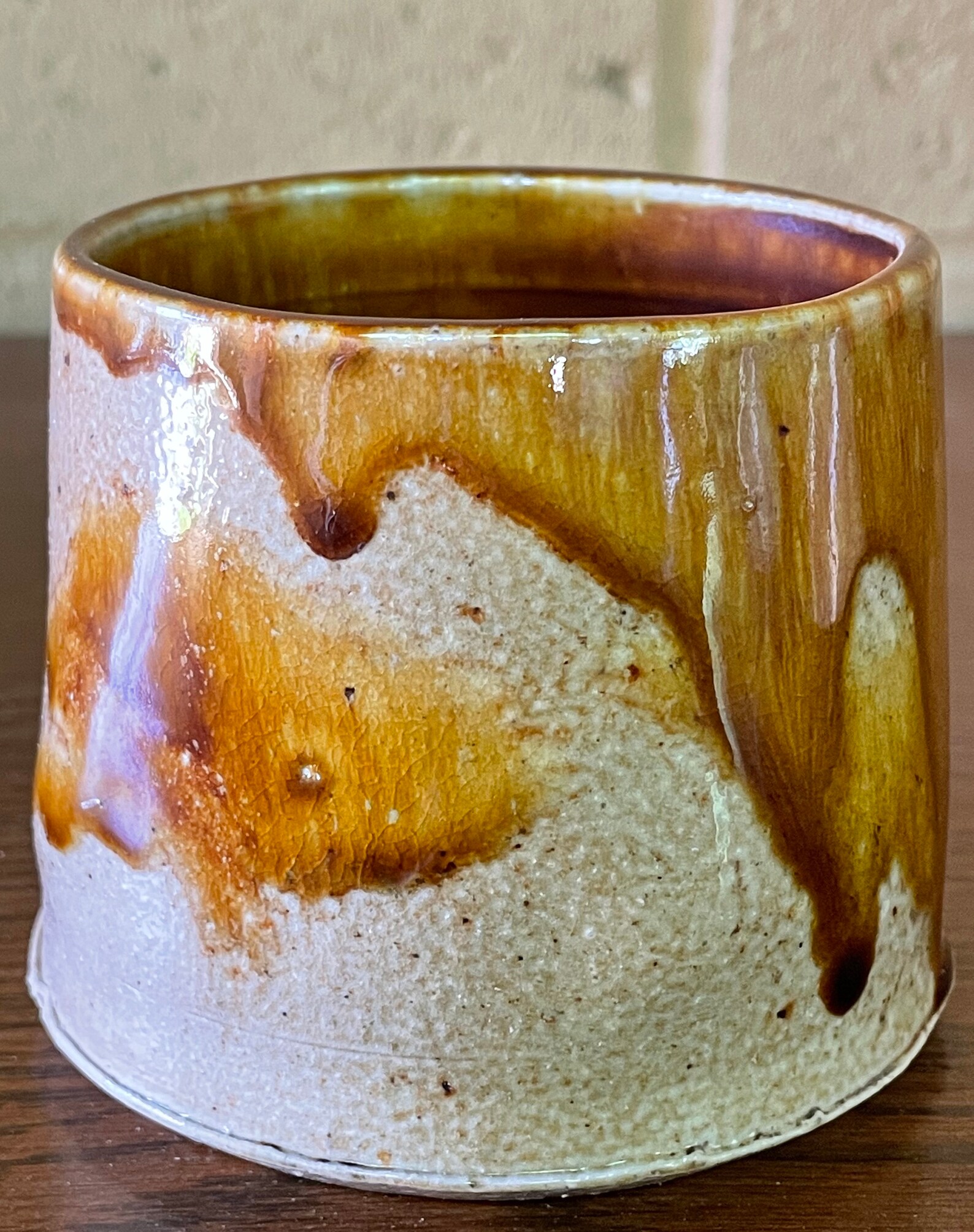Salt fired ceramics dripping glaze mug salt fired pottery Etsy