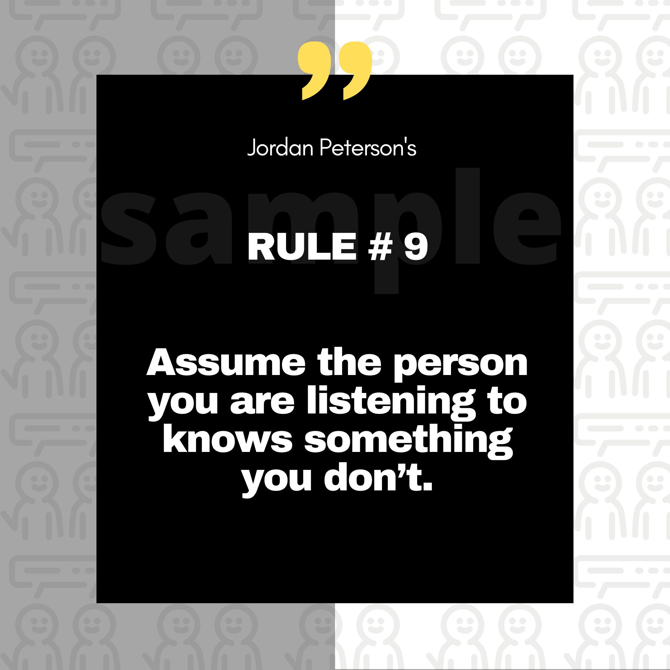 12 Regeln Des Lebens Peterson 12 Regeln für das Leben von Jordan Peterson Regel 6-10 | Etsy