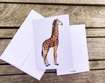 Giraffe note card with white envelope (1pc)
