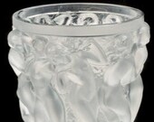 Lalique French Art Glass quot Bacchantes quot Vase